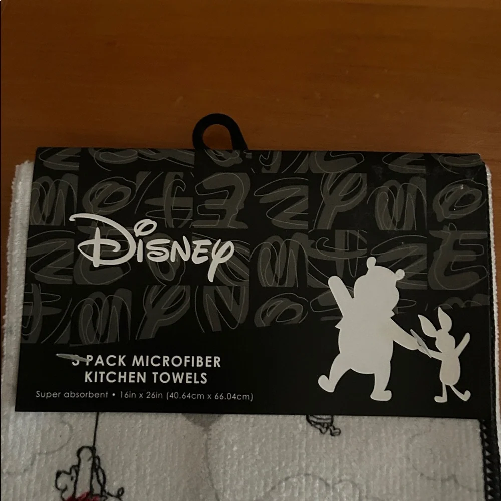 Disney Red and Gray Winnie the Pooh Towels